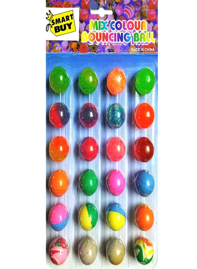 Parseed Crazy Jumping Balls - Bouncing Balls Collection | Play Balls for Kids | Birthday Return Gift for Kids in Bulk | (Multicolor Pack of 24) - Image 1